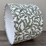 Entwistle Willow Green Botanical Drum Lampshade, thumbnail 6 of 9