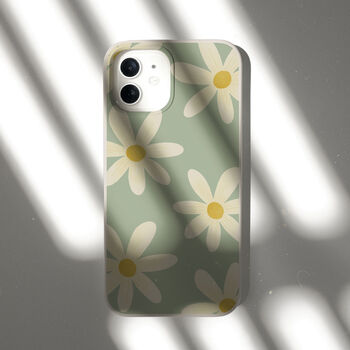 Mint Daisies Eco Friendly, Biodegradable Phone Case, 8 of 8