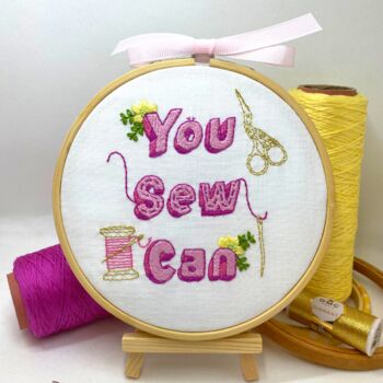 Positivity Beginners Embroidery Kit, 9 of 12