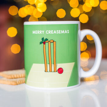 Funny Cricket Christmas Mug, 2 of 3