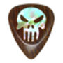 Punisher Indian Chestnut Guitar Pick In A Gift Box, thumbnail 2 of 9