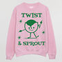 Twist And Sprout Women's Christmas Jumper, thumbnail 4 of 4