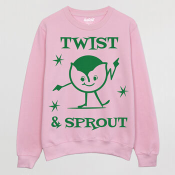 Twist And Sprout Women's Christmas Jumper, 4 of 4