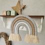 Macrame Rainbow Personalised,Beige Nursery Wall Hanging, thumbnail 8 of 12