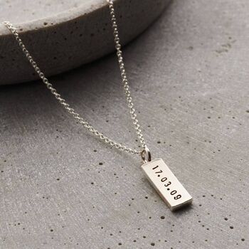 Personalised Silver Kintsugi Tag Necklace, 10 of 12