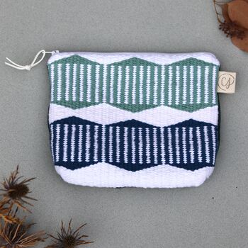Handwoven Wash Bag Makeup Bag Zip Pouch, 10 of 12