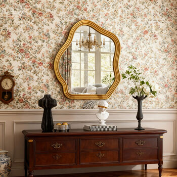 70x80 Cm Wall Mirror Vintage Gold Accent Mirror, 5 of 11