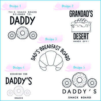 Personalised Dads Snack Board, Grandad, Gifts For Him, 6 of 6