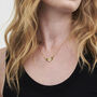 Poppy Anemone Gold Chain Necklace, thumbnail 2 of 8