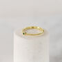 14k Gold Plated Emerald Zircon Ring, thumbnail 1 of 9