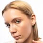Blue Topaz Lightning Bolt Earrings 9ct Solid Gold, thumbnail 2 of 10