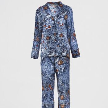 Nocturnal Garden Pyjamas Midnight Blue, 2 of 7