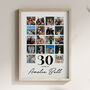Personalised 30th Birthday Print, 30th Birthday Gift, thumbnail 6 of 7