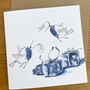 Watercolour Robins Christmas Cards Pack Of Five Designs, thumbnail 3 of 6