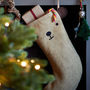 Handmade Felt Animal Christmas Stocking, thumbnail 2 of 12