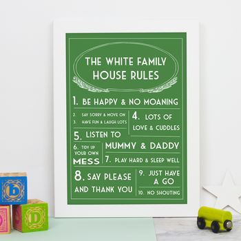 Family Rules Print, 2 of 5