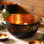 Black And Copper Decorative Pot Pourri Bowl, thumbnail 3 of 9