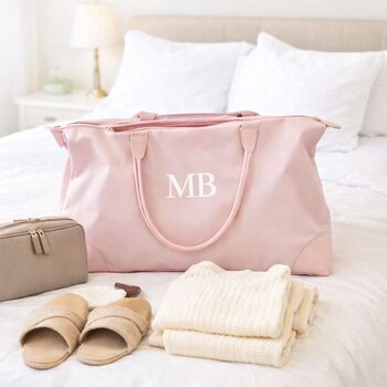 Personalised Large Nylon Tote Weekender Overnight Duffle Bag, 2 of 4