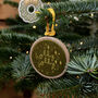Embroidered Velvet Christmas Bauble Tree Decorations, thumbnail 1 of 9