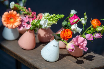 Tumbling Glass Vase Apricot, 5 of 8