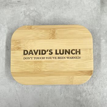 Personalised Glass And Bamboo Lunch Box, 4 of 8