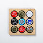 Beer Cap Wooden Coaster, thumbnail 3 of 12