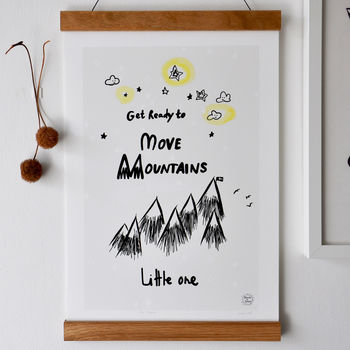 Personalised Move Mountains Print, 2 of 8
