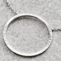 Large Circle Hammered Necklace, thumbnail 1 of 3