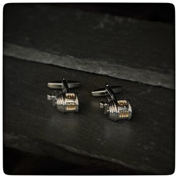 Personalised Fishing Reel Cufflinks, 10 of 10