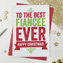 Best Fiance Or Fiancee Christmas Card, thumbnail 2 of 2