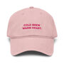 Gustatory Cold Brew Warm Heart. Cotton Embroidered Cap, thumbnail 5 of 12