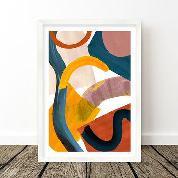 Abstract Shapes Painted Art Print, 8 of 11