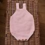 Hand Knitted Embroidered Baby Romper, thumbnail 3 of 3