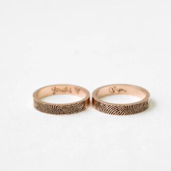 Handwriting Fingerprint Ring, 5 of 9