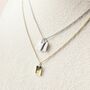 Personalised Initial Tag Necklace Tarnish Resistant, thumbnail 2 of 8