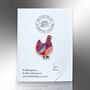 Colourful Hen Chicken Hard Enamel Pin, thumbnail 5 of 8