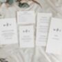 Modern, Monogram Wedding Invitations, thumbnail 5 of 5