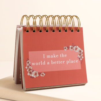 Blue Wildflower Affirmations Desktop Flip Chart, 2 of 5