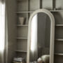 Elegant Arched Mirror In Stone, thumbnail 1 of 3
