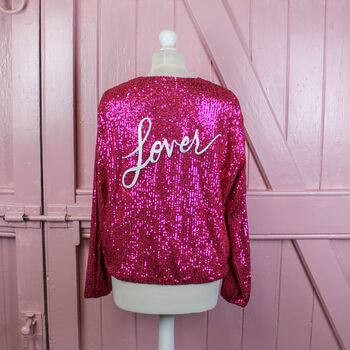 Pink Lover Sequin Jacket, 4 of 9