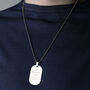 Personalised No.One Custom Steel Dog Tag Gift, thumbnail 6 of 8