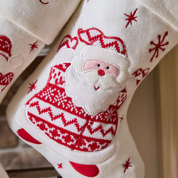 Personalised White Christmas Children's Stocking, 4 of 6