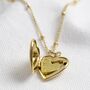 Personalised Engraved Heart Locket Necklace, thumbnail 8 of 10