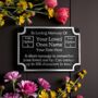 Personalised Brass Memorial Plaque Perfect For Garden Memorial, thumbnail 9 of 9