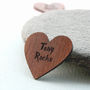Personalised Wood Engraved Love Heart Plectrum, thumbnail 2 of 5