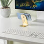 Solid Brass iPhone Desk Stand | Magsafe Dock, thumbnail 9 of 9
