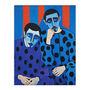The Boys In Blue Bright Bold Modern Men Wall Art Print, thumbnail 6 of 6