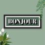 Bonjour Framed Typography Print, thumbnail 6 of 10