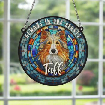 Sheltie Memorial Suncatcher, 4 of 6