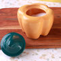 G Decor Garden Harvest Ceramic Bell Pepper Pot Elegant Organic Form Storage Jar, thumbnail 4 of 7